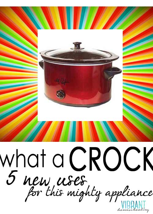 Did you know that your faithful crockpot can do more than just make awesome chilis, soups and casseroles? I have been doing some experimenting in the kitchen lately (you know, just me and Mr. Crock hangin’ out) and thought I’d share five unique uses I’ve discovered for this timeless Mom-helper appliance.