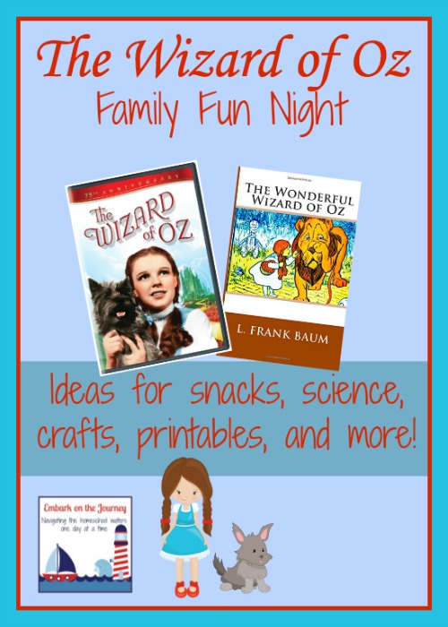 The Wizard of Oz Family Movie Night: Conversation starters, Family Friendly Crafts, and More! It's all part of the Fabulous Family Movie Nights Series at Vibrant Homeschooling. A new movie every Thursday through August 27!