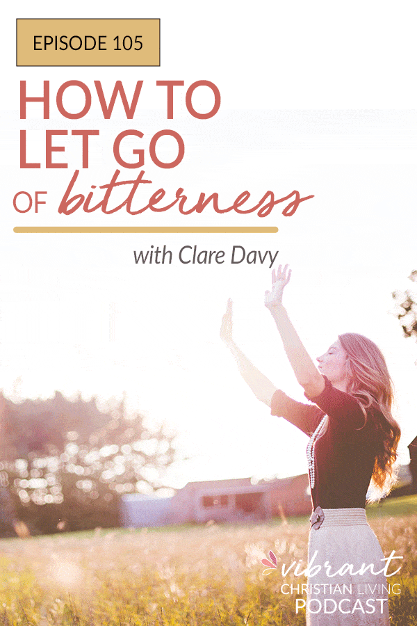As Christian women, how can we let go of bitterness and release anger? How can we learn to forgive others and let go of bitter feelings about past hurts? Today’s guest Clare Davy and I have a powerful conversation with our own stories of letting go of resentment, releasing bitterness and finding forgiveness for challenging situations.