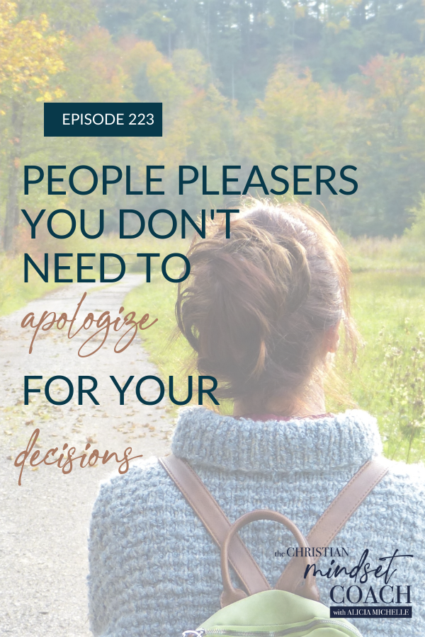 As a recovering people pleaser, I know what it’s like to place my self-worth in how others view me. Join me in this conversation to help you stop people pleasing, stop apologizing, and remember that you can put yourself first while serving others.
