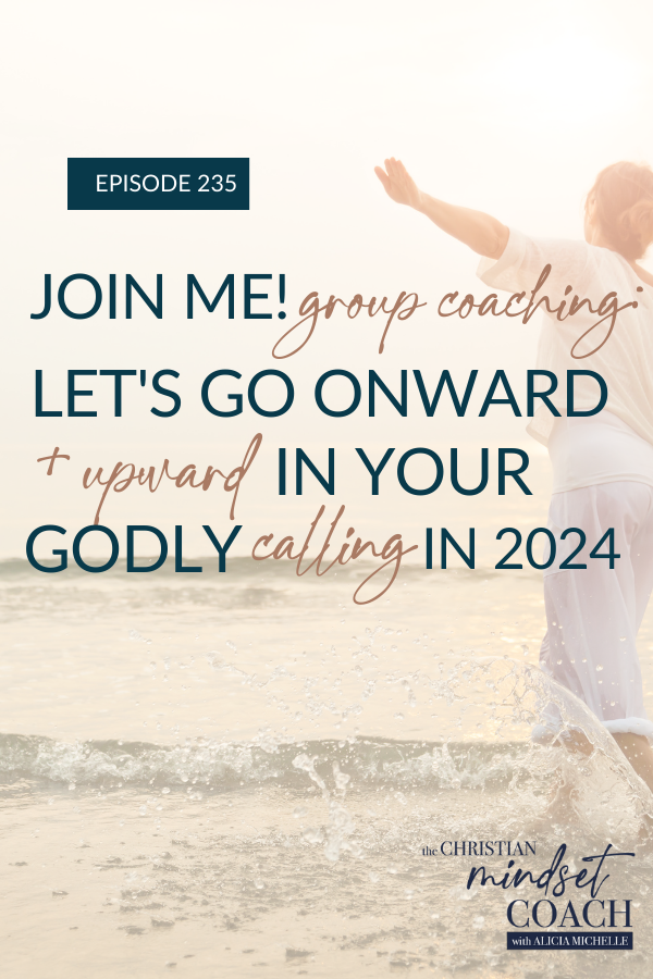 Ready to learn how to become your best you in the upcoming year? Throughout the past few episodes, we have talked about the importance of goal planning to step into the big plans God has for us. Today I am sharing why I created the “Onward + Upward” Group Coaching, ways to move past goal setting obstacles, and how to make your God-given calling part of your new year resolutions.