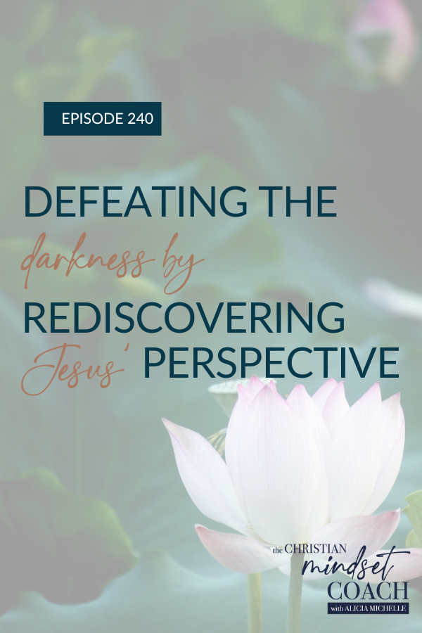 How can we find hope in the darkness and get a new perspective in hard times? Listen to this conversation I had with Pastor Alan Wright about learning to see our life through Jesus’ perspective, what masks our ability to see God’s take on a situation, and why it is important to have Jesus as our tour guide. Although it might feel impossible to see the light during these moments or seasons of life, let’s talk about how walking with Jesus to renew your mind in hard times can restore our hope and confidence through everyday trials.